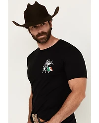 Cowboy Hardware Men's Mexico Flag Short Sleeve Graphic T-Shirt