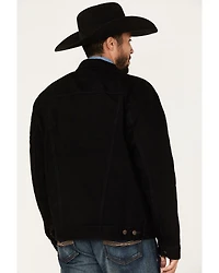 Wrangler Men's Shadow Black Unlined Button-Down Denim Jacket