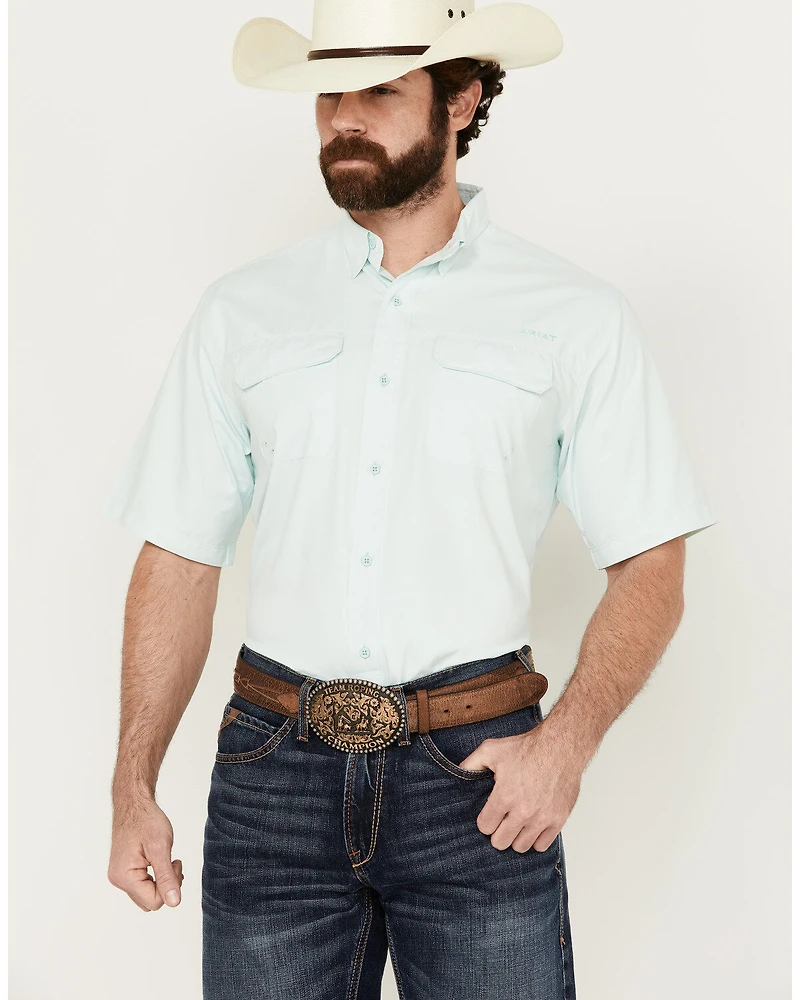 Ariat Men's VenTek Outbound Solid Short Sleeve Button-Down Performance Western Shirt