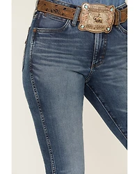 Wrangler Retro Women's Abigail Medium Wash High Rise Slim Stretch Bootcut Jeans