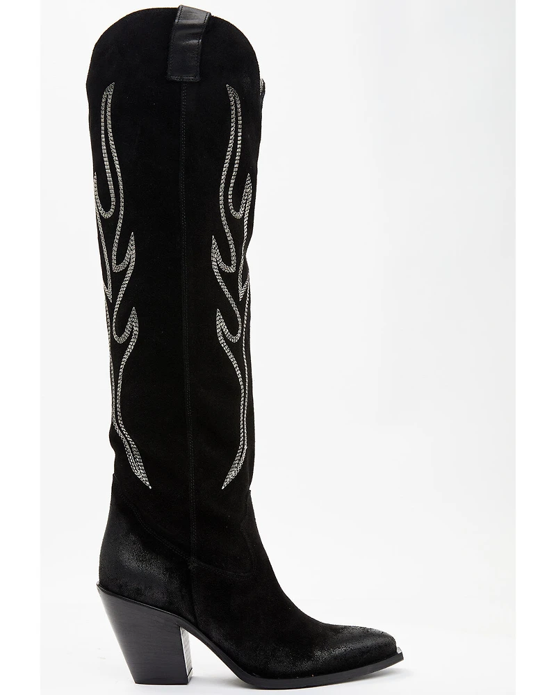 Italian Cowboy Women's Spirit Tall Western Boots- Snip Toe