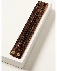 Moonshine Spirit Men's Brown Leather Lace Bracelet
