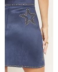 Idyllwind Women's Starview Studded Faux Suede Mini Skirt