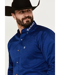 Ariat Men's Team Logo Twill Fitted Long Sleeve Button-Down Western Shirt