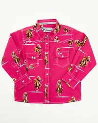 Cowgirl Hardware Toddler Girls' Long Sleeve Snap Western Shirt
