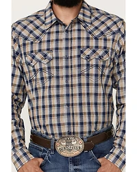 Cody James Men's Colt Plaid Print Long Sleeve Snap Western Shirt - Big
