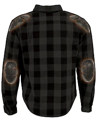 Milwaukee Performance Men's Aramid Checkered Plaid Biker Shirt - Big & Tall