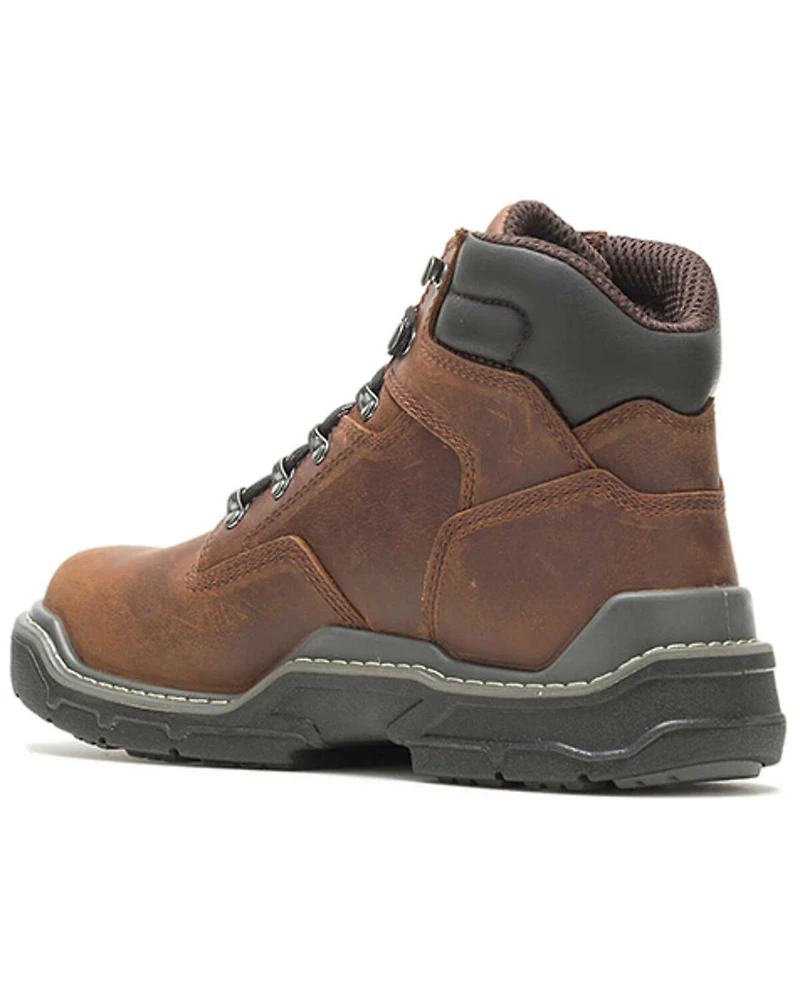 Wolverine Men's Raider Durashock Waterproof 6" Lace-Up Carbonmax Work Boots - Composite Toe