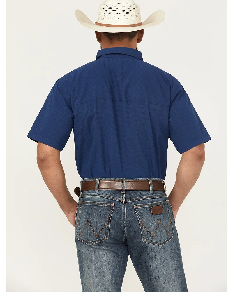 Ariat Men's 360 Solid Short Sleeve Button-Down Performance Shirt