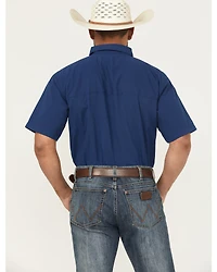Ariat Men's 360 Solid Short Sleeve Button-Down Performance Shirt