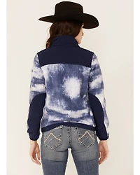 Hooey Women's Solid Print Color Block Zip-Front Tech Jacket