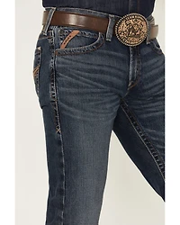 Ariat Men's M7 Keystone Handley Medium Wash Slim Straight Rigid Denim Jeans