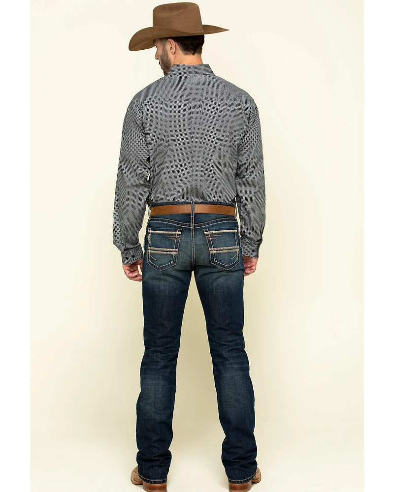 Cinch Men's Ian Rigid Dark Slim Bootcut Jeans