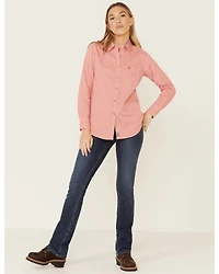 Ariat Women's Boot Barn Exclusive FR Sofia Geo Print Long Sleeve Button Down Work Shirt