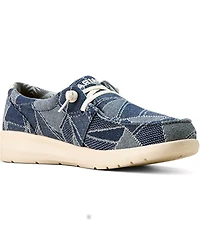 Ariat Women's Hilo Denim Print Casual Shoes - Moc Toe