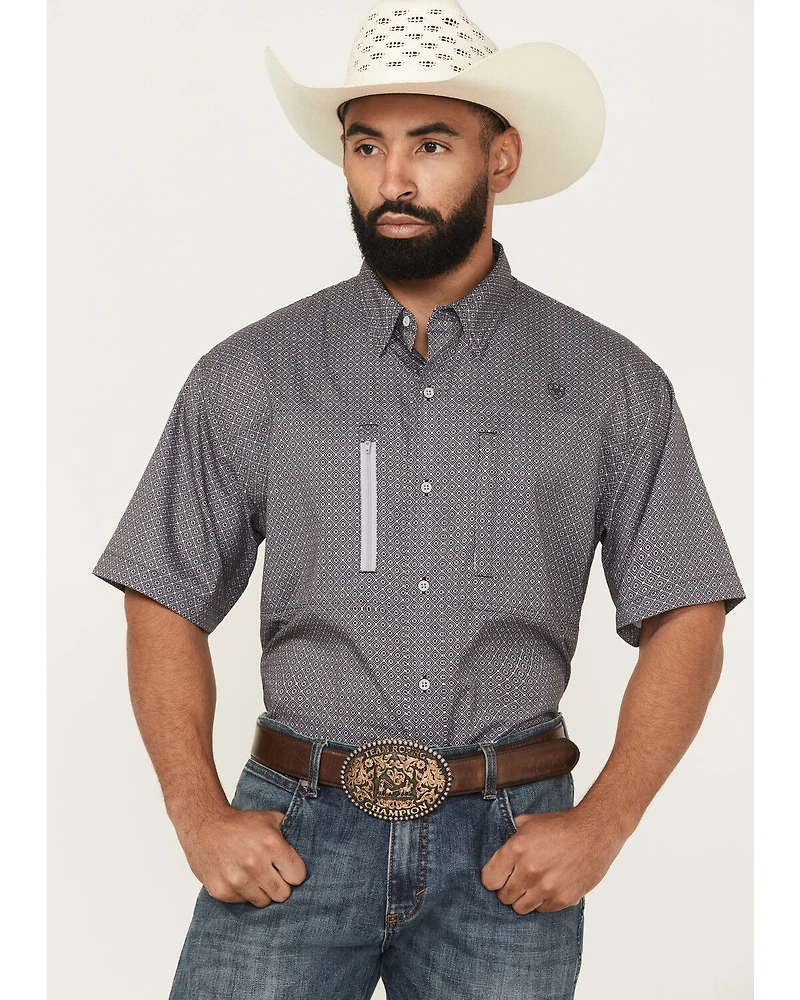 Ariat Men's Ventek Solid Short Sleeve Button-Down Western Shirt