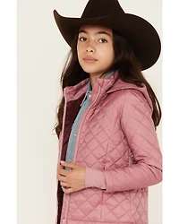 Shyanne Girls' Diamond Hooded Puffer Jacket