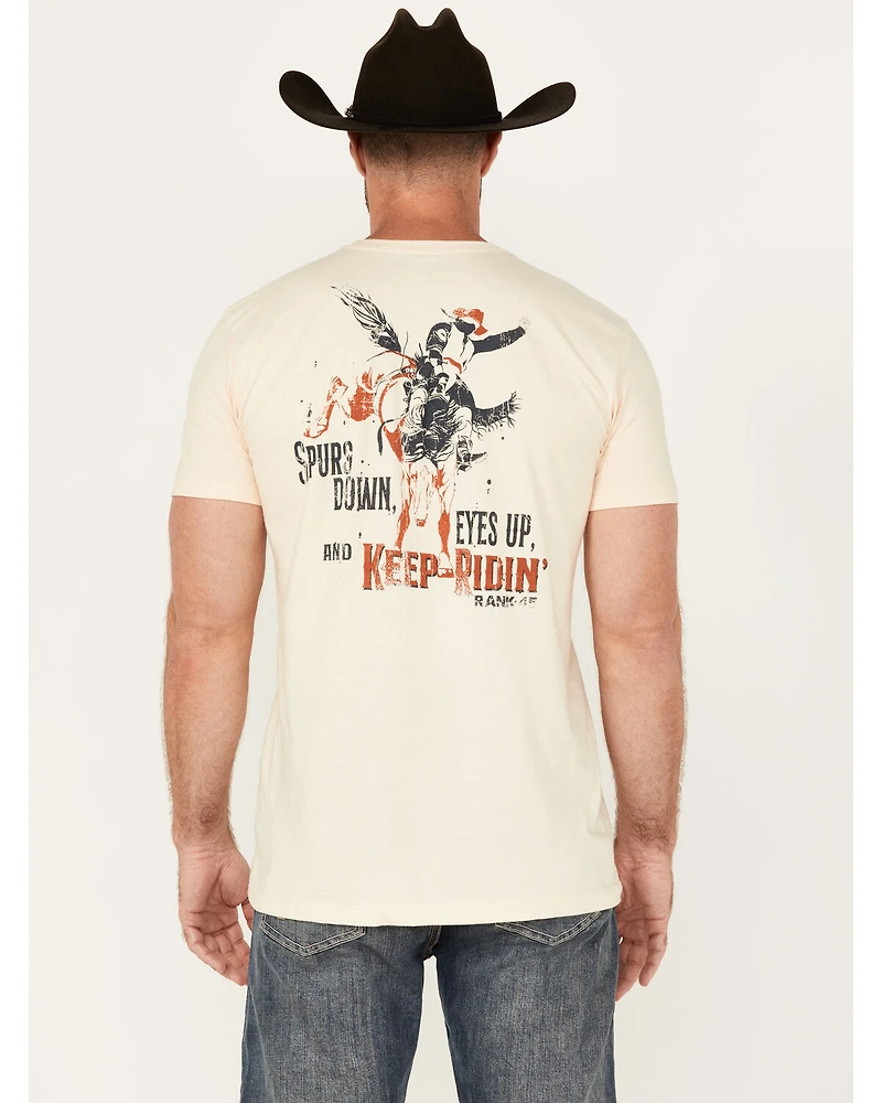 RANK 45® Men's Keep Ridin' Cowboy Short Sleeve Graphic T-Shirt