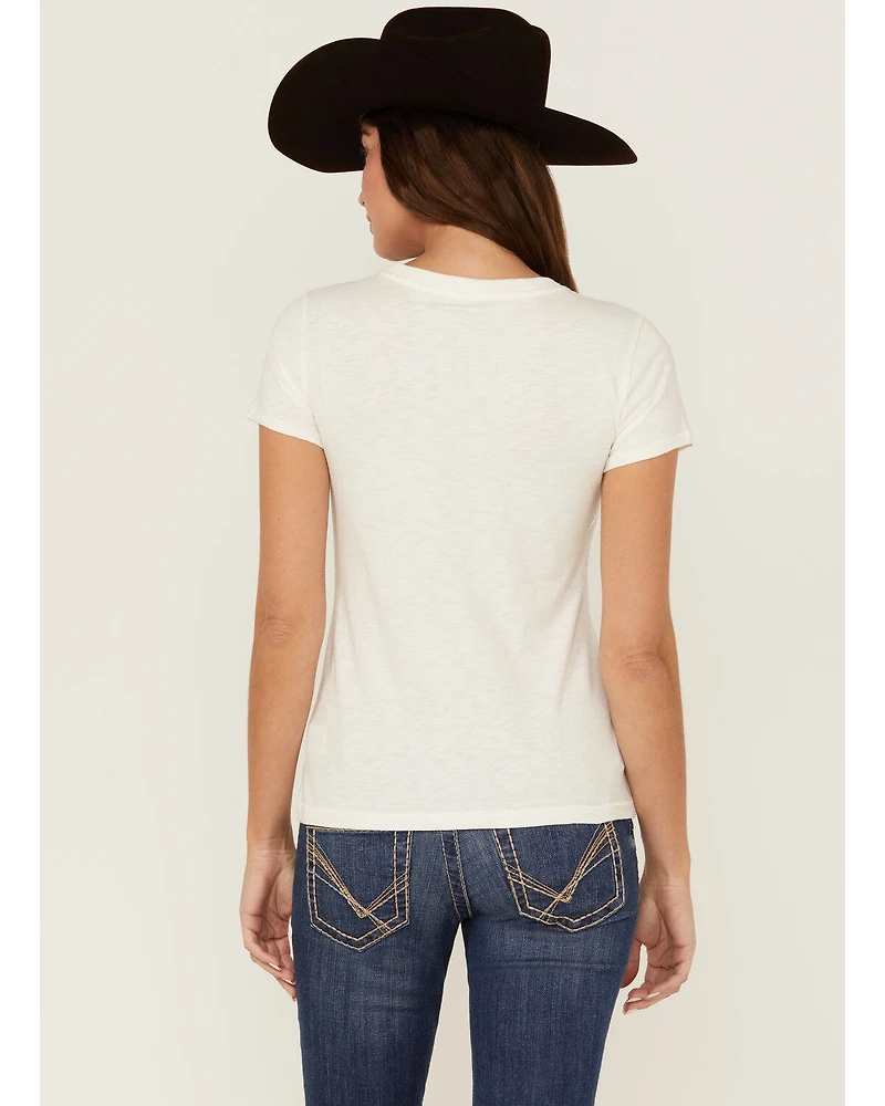 RANK 45® Women's Logo White Graphic Tee