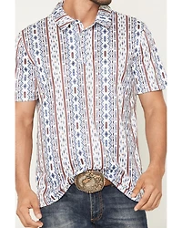 Panhandle Slim Men's Southwestern Short Sleeve Snap Polo Shirt