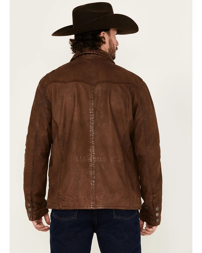 Mauritius Leather Men's Woodly Whipstitch Jacket