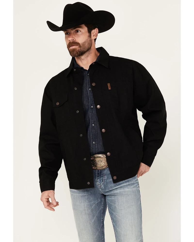 Cinch Men's Canvas Solid Snap Jacket