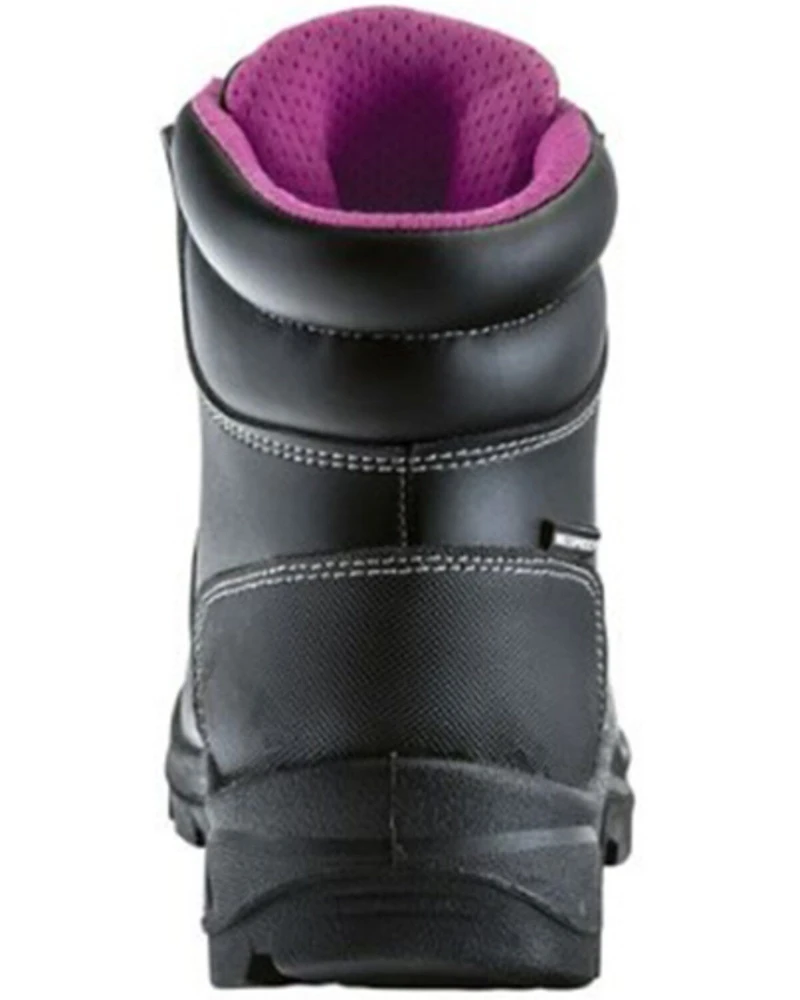 Avenger Women's Builder Mid 6" Lace-Up Waterproof Work Boots - Steel Toe