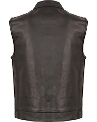 Milwaukee Leather Men's Open Neck Club Style Vest - Big 3X