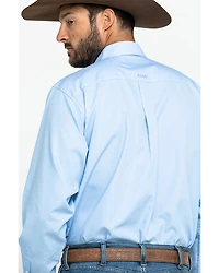 Ariat Men's Wrinkle Free Solid Long Sleeve Button Down Western Shirt