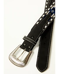 Cody James Men's Southwestern Inlay Tapered Belt