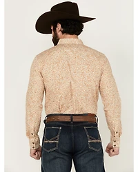 Cody James Men's Playing Field Floral Print Long Sleeve Snap Western Shirt