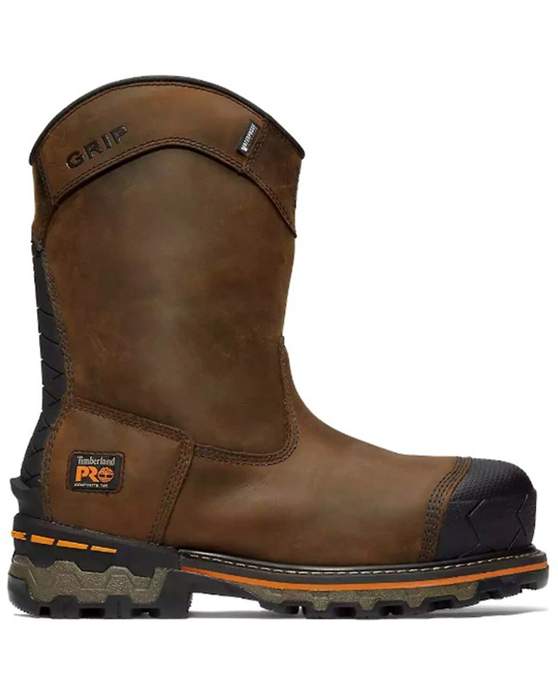 Timberland PRO Men's Boondock Pull-On Waterproof Insulated Work Boots - Composite Toe