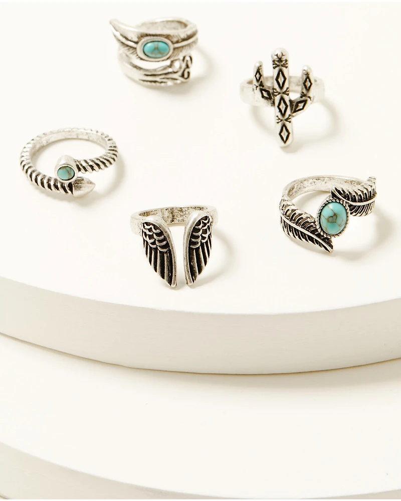 Shyanne Women's Wildheart Ring Set - 5 Piece