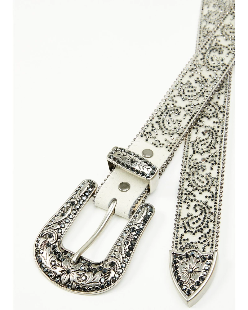 Shyanne Women's Stasia Rhinestone Paisley Print Belt