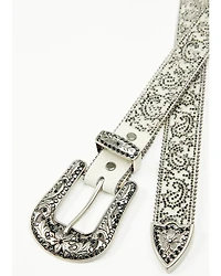 Shyanne Women's Stasia Rhinestone Paisley Print Belt