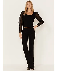 Ariat Women's Chain Stripe Slim Trouser Flare Jeans
