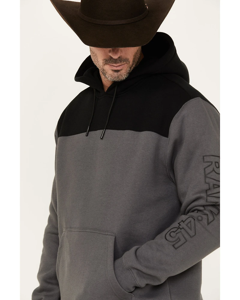 RANK 45® Men's Reflective Sleeve Hooded Sweatshirt