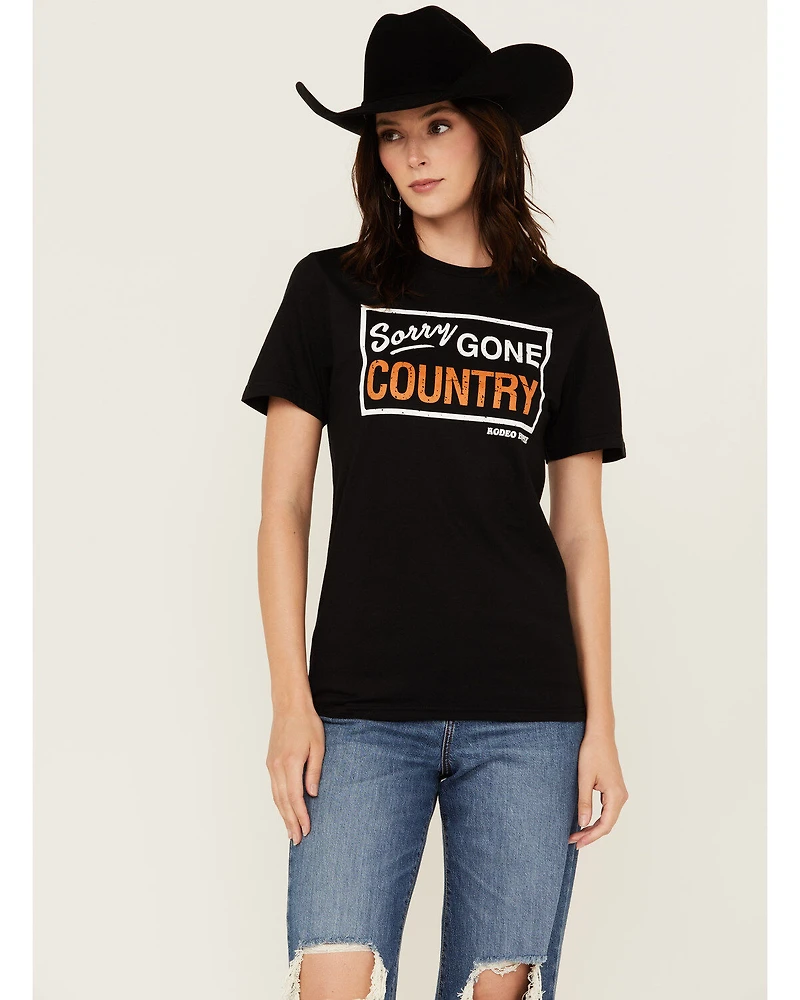 Rodeo Hippie Women's Gone Country Short Sleeve Graphic Tee