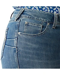 Ariat Women's Naz Medium Wash Perfect Rise Bootcut Stretch Denim Jeans - Plus