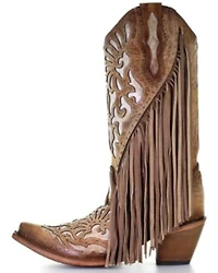 Corral Women's Embroidery & Studs Western Boots - Snip Toe