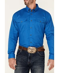 Roper Men's Solid Amarillo Collection Long Sleeve Western Shirt