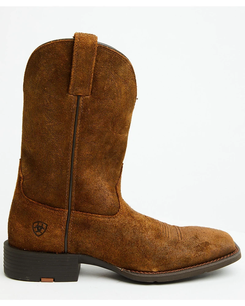 Ariat Men's Sport Big Country Roughout Performance Western Boots - Broad Square Toe