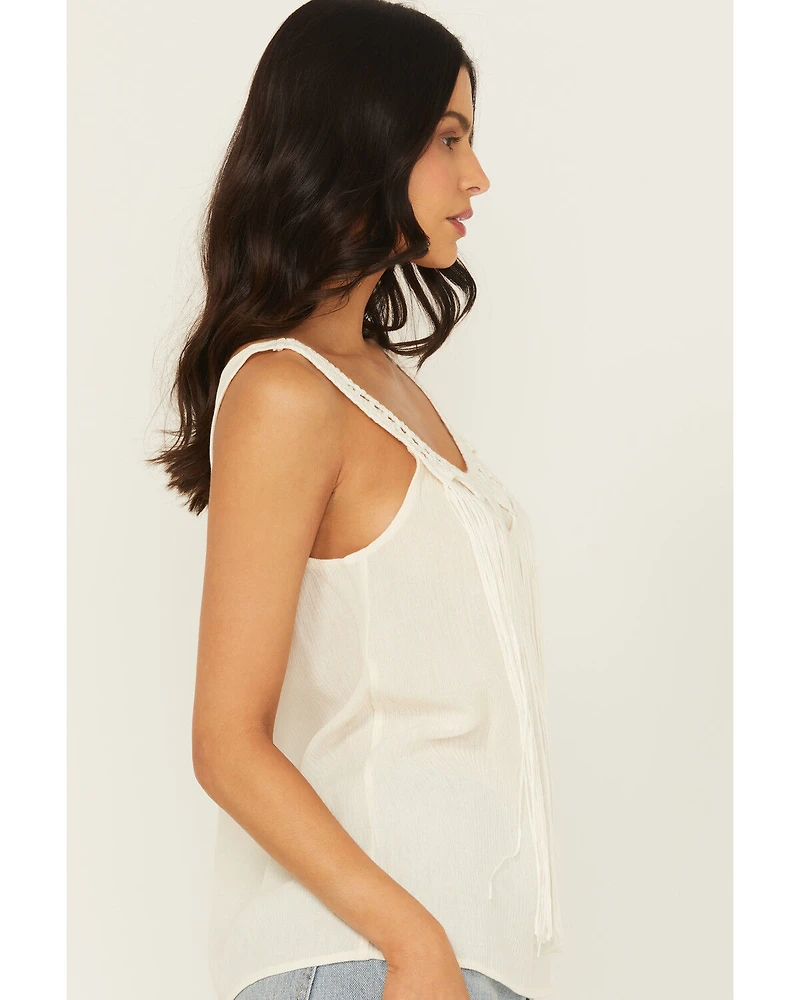 A.T.A.P Women's Fringe Front Tank