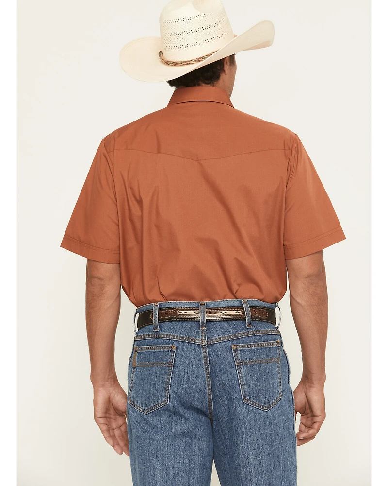 Ely Walker Men's Boot Barn Exclusive Solid Short Sleeve Snap Western Shirt