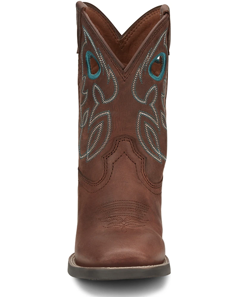 Justin Boys' Bowline Junior Western Boots - Broad Square Toe