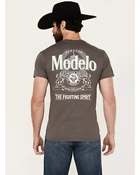Changes Men's Modelo Fighting Spirit Logo Short Sleeve Graphic T-Shirt