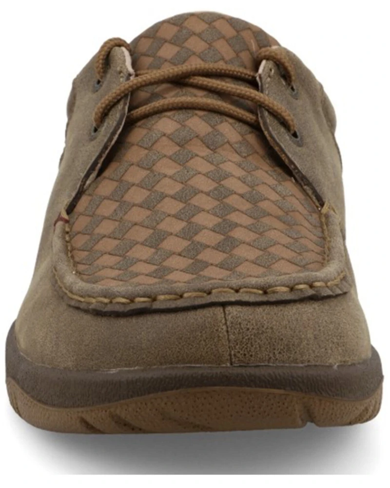 Twisted X Men's Boat Shoe Driving Moc Shoes - Toe