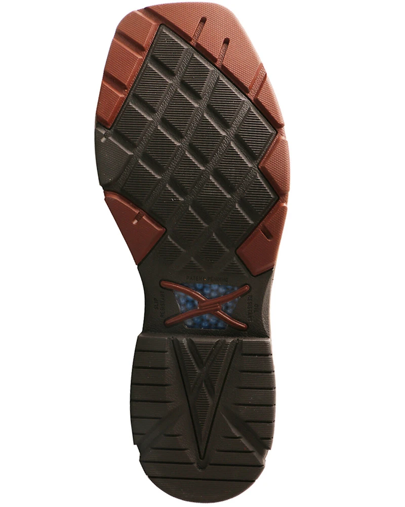 Twisted X Men's Brown CellStretch Western Work Boots - Alloy Toe