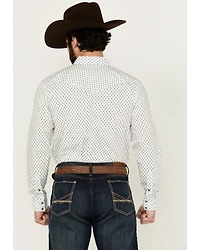 Gibson Men's Polka Geo Print Long Sleeve Snap Western Shirt