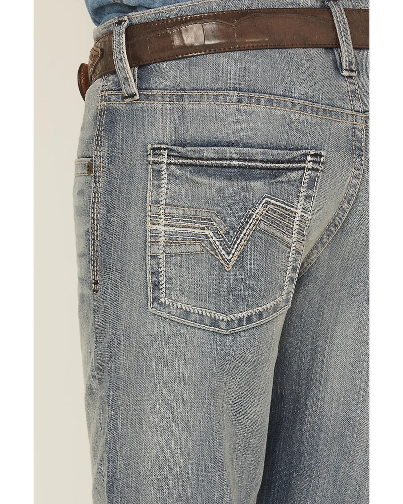Cody James Boys' Medium Wash Buckskin Slim Bootcut Stretch Denim Jeans